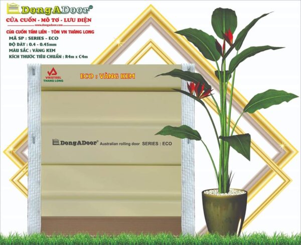 Cửa cuốn tấm liền – Tôn VN Thăng Long Series – ECO